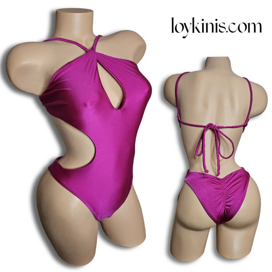 CAROLINA NYLON SPANDEX ONE PIECE /TRIKINI SWIMWEAR